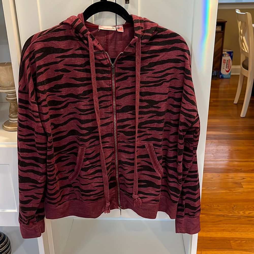 Zebra Print Sweatshirt